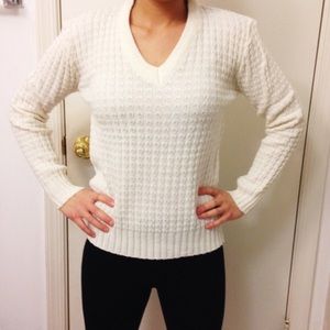 Vintage Cream Cable Knit Sweater